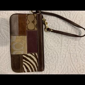 COACH 💕 Patchwork Wristlet